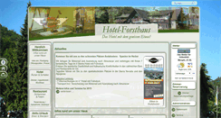Desktop Screenshot of hotel-forsthaus.com