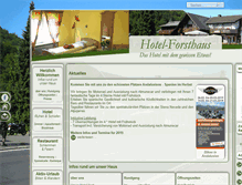 Tablet Screenshot of hotel-forsthaus.com